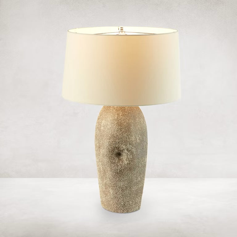 Kusa Table Lamp-Vintage Brown Ceramic